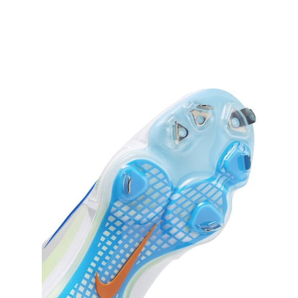 Nike Force Trout 9 Pro baseball cleats 'White Volt Aquarius Blue FQ7941-100 NWOB - Picture 6 of 12